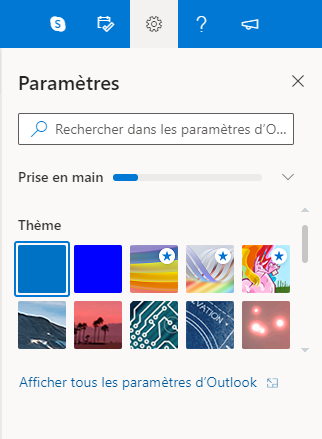 interface d'Outlook.com