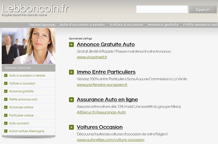 capture d'écran de lebboncoin.fr